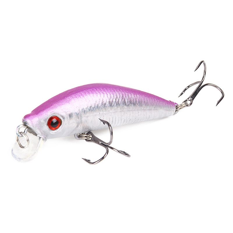 Köder Minnow 7cm/8,5g High Carbon Stahl Drei Anker Haken Kunststoff Harten Köder Simulation Fisch Köder_voghion.com