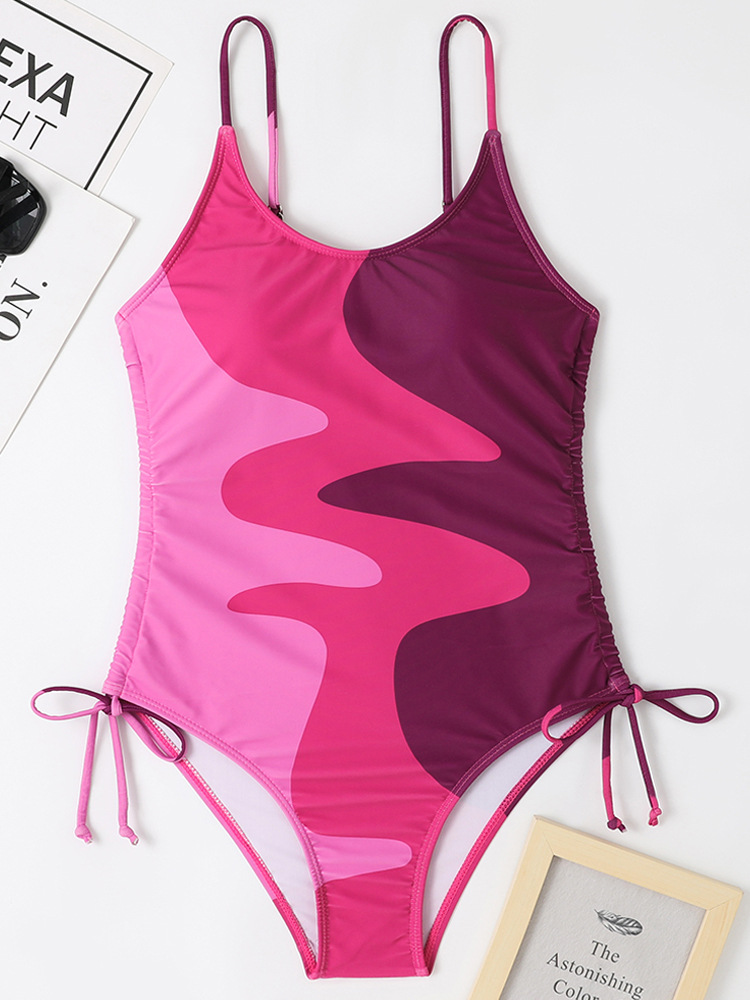 Maillot de bain une pièce sexy à lacets pour femme, nouveauté 2025_voghion.com