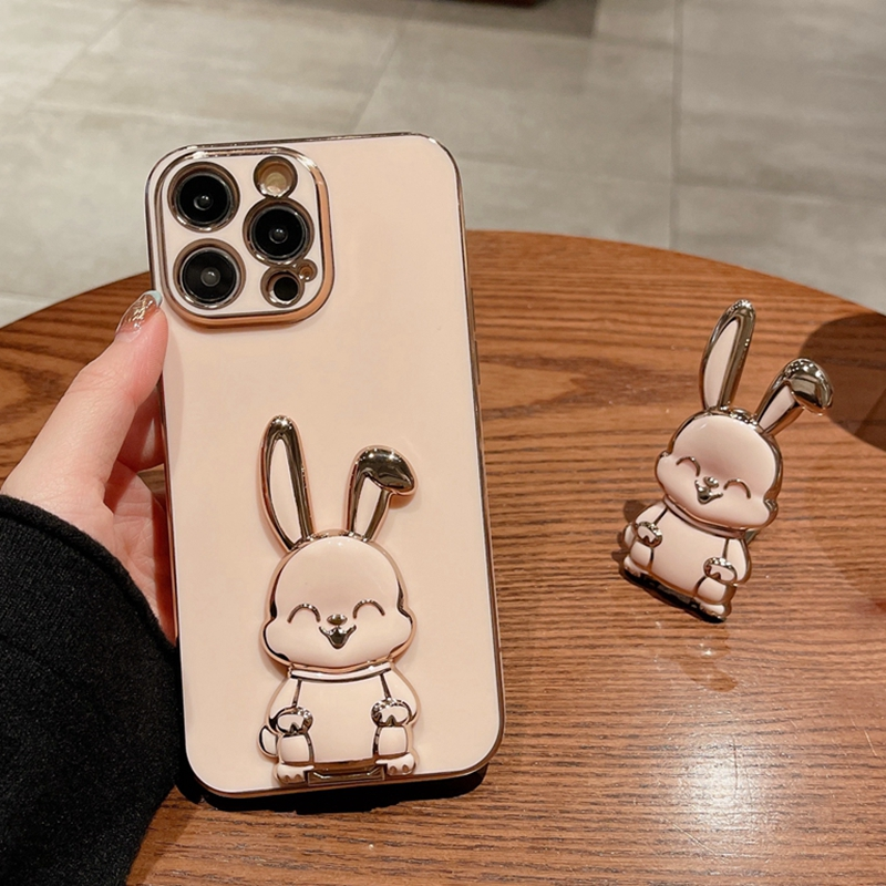 Rabbit Holder Ring Phone Case For MOTOROLA Moto G82 G52 G22 G60 G50 5G G53 G42 G60S G30 G20 G10 G9 Plus G8 Play Power Lite Cover_voghion.com