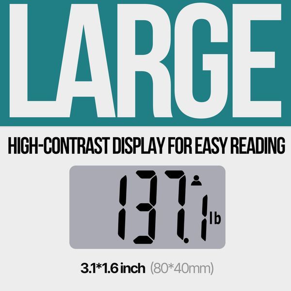 Digital Bathroom Scale For Body Weight Large Platform 12 Inch 30cm High Capacity 440lb 200kg Accurate Scale For Adults Elderly Seniors Pets And Babi_voghion.com