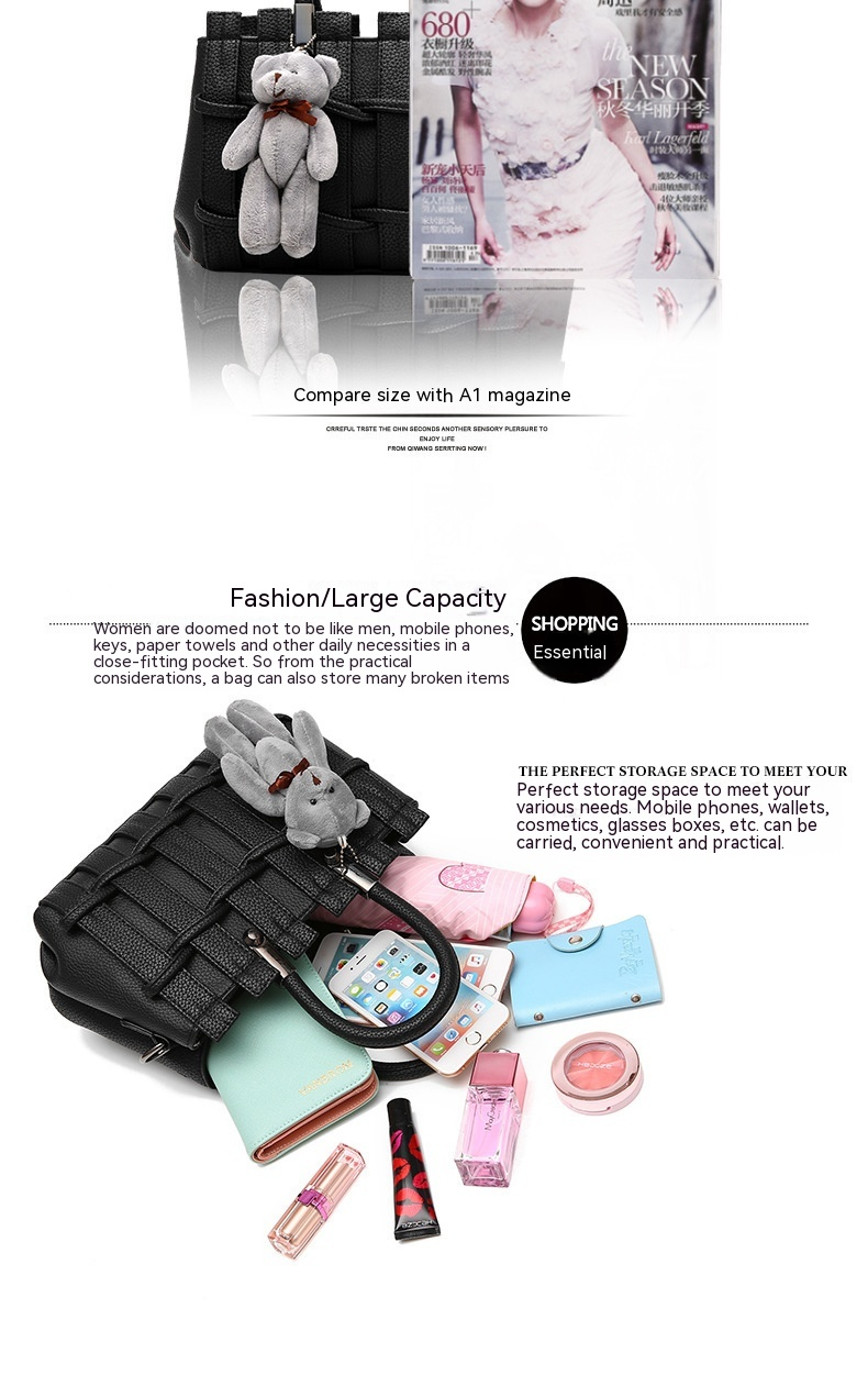 Baobao 2023 sac à main édition coréenne pour femmes d'âge moyen tissage Simple une épaule croisée sac de maman_voghion.com
