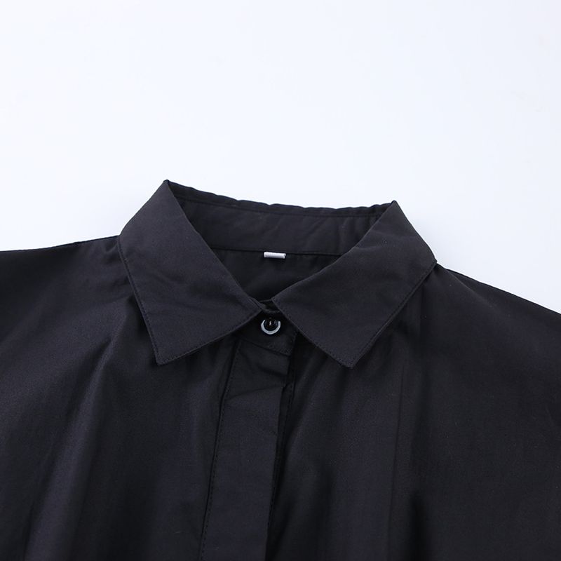 Gonna da pendolare con lacci e design a maniche lunghe con vita cava da donna_voghion.com