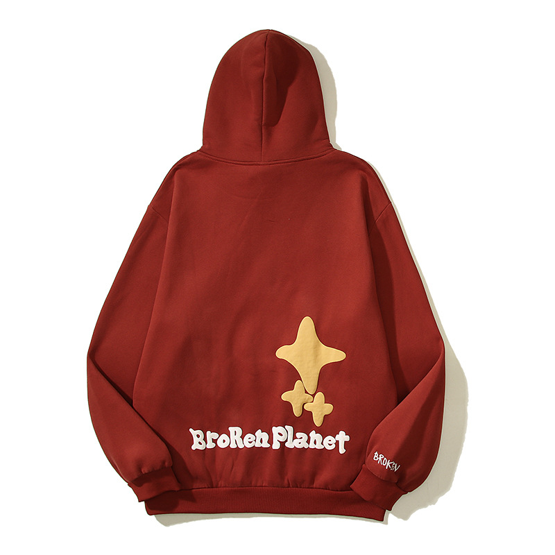 Abbigliamento da uomo Felpa con cappuccio in schiuma Vintage Graffiti Felpa con cappuccio oversize autunno inverno American High Street_voghion.com
