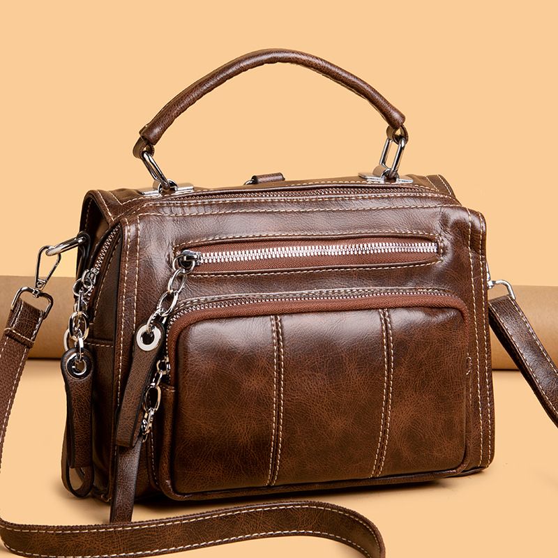 Nuovo stile borsa a tracolla da donna, grande capacità, zaino multiuso, doppia spalla, borsa alla moda_voghion.com