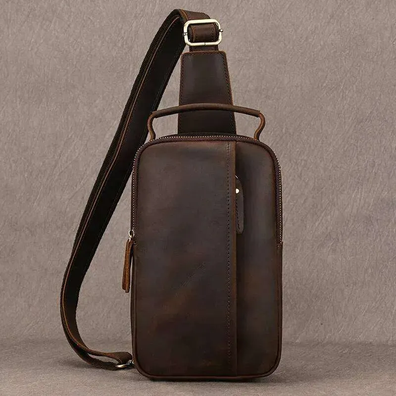 Designer Luufan Herren Brust Echtes Leder Schulter Messenger Männliche Sling Bags Reise Day Pack Tablet Design Crossbody_voghion.com