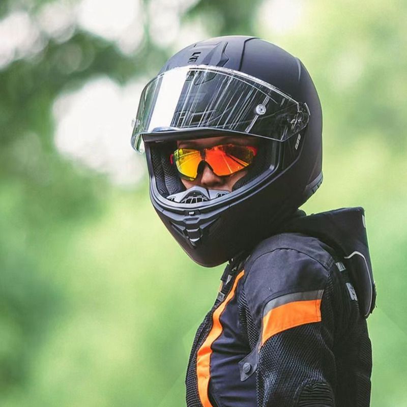 GSB361 Motorradhelm für Männer und Frauen, Integralhelm mit Bluetooth, für alle Jahreszeiten geeignet, 3C-zertifiziert_voghion.com