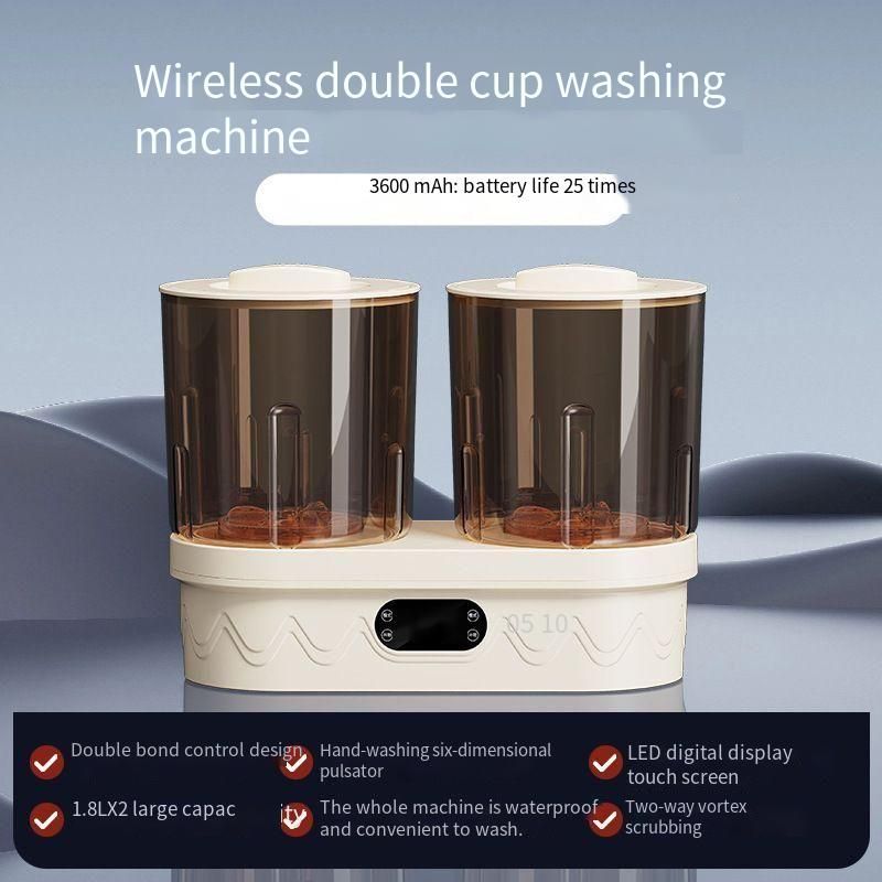 Mini lavatrice completamente automatica per calzini, biancheria intima e mutandine_voghion.com