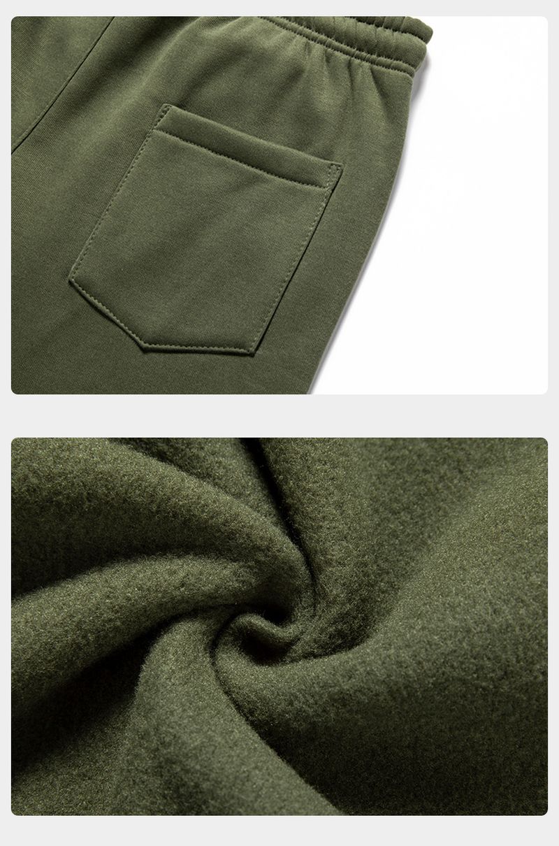Completo sportivo casual da uomo con cappuccio a maniche lunghe e pantaloni da jogging (nero, grigio, verde militare, cachi). Completo due pezzi comodo ed elegante per autunno/inverno._voghion.com