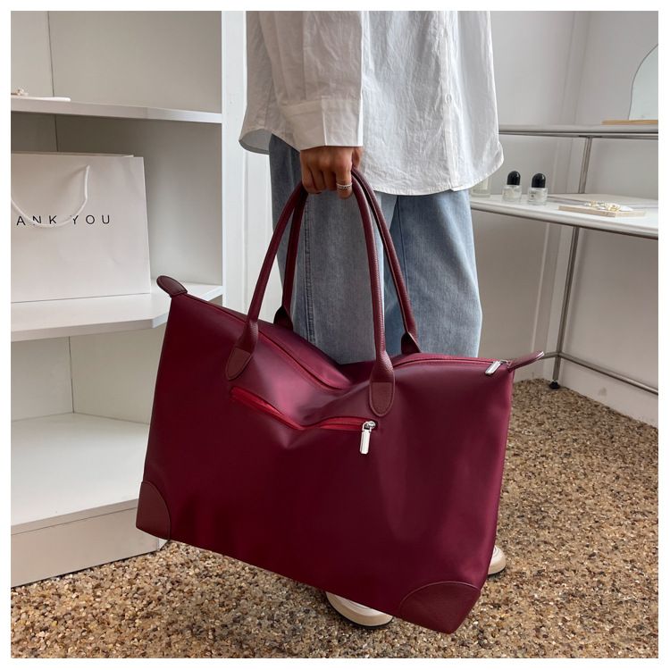 New Frosted Travel Bag, Large Capacity Hand-held Travel Bag, Short Distance Single Shoulder Luggage Bag, Lightweight And Simple_voghion.com