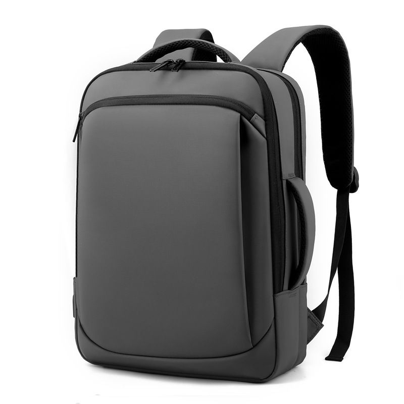 15.6inch Laptop Bag USB Interface Water-Resistant Fabric Business Men's Backpack_voghion.com