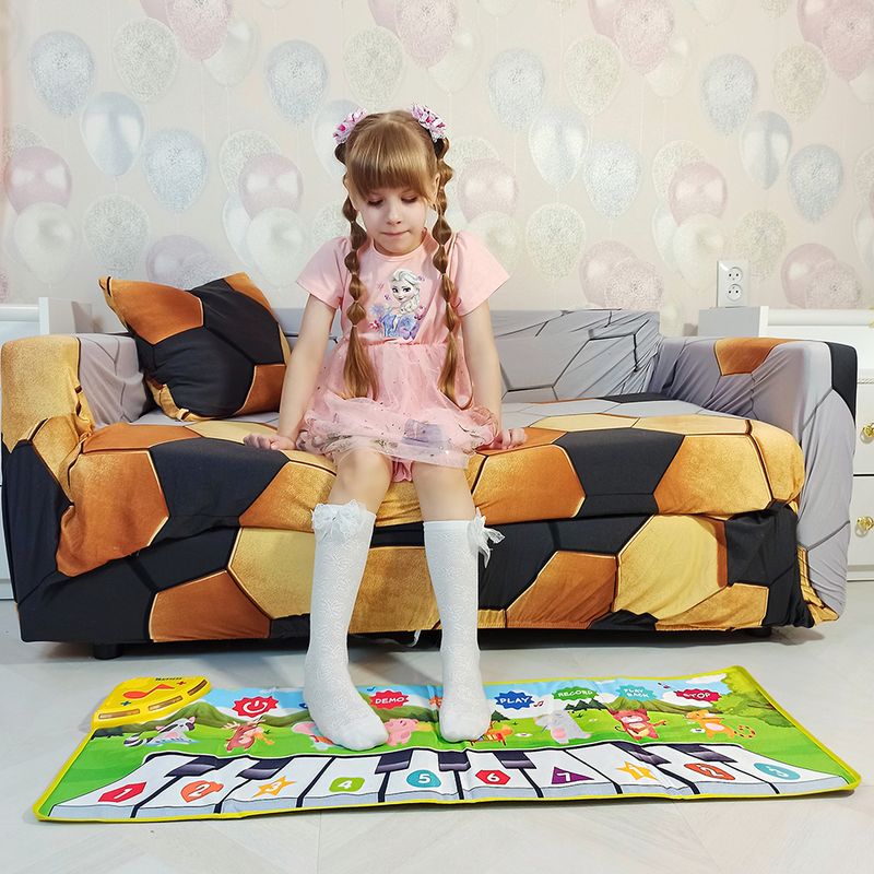 110x36cm Children's Music Piano Mat Fun Parent-child Dance Early Education Enlightenment Multifunctional Crawling Game M_voghion.com