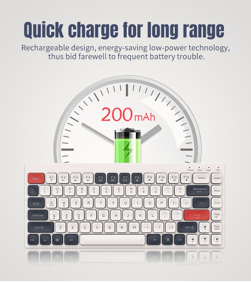 New 2.4G Wireless Bluetooth The Third Mock Examination Rechargeable Tablet Notebook Mini Film Keyboard Desktop Computer Cross-border Spot_voghion.com