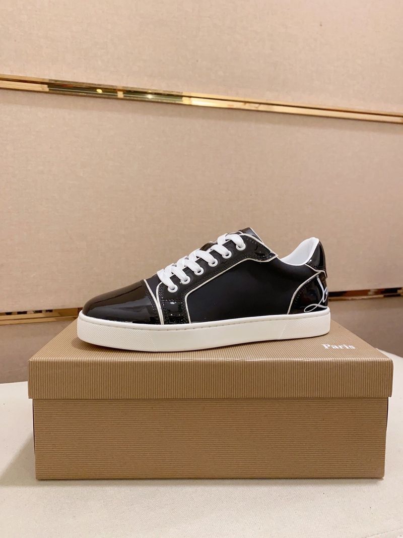 Neuer Stil 2025 Neue Herren Trendy Marke Casual Sports High-End Sneakers Patchwork Rivet Fashion Rote Sohle Weiße Schuhe_voghion.com