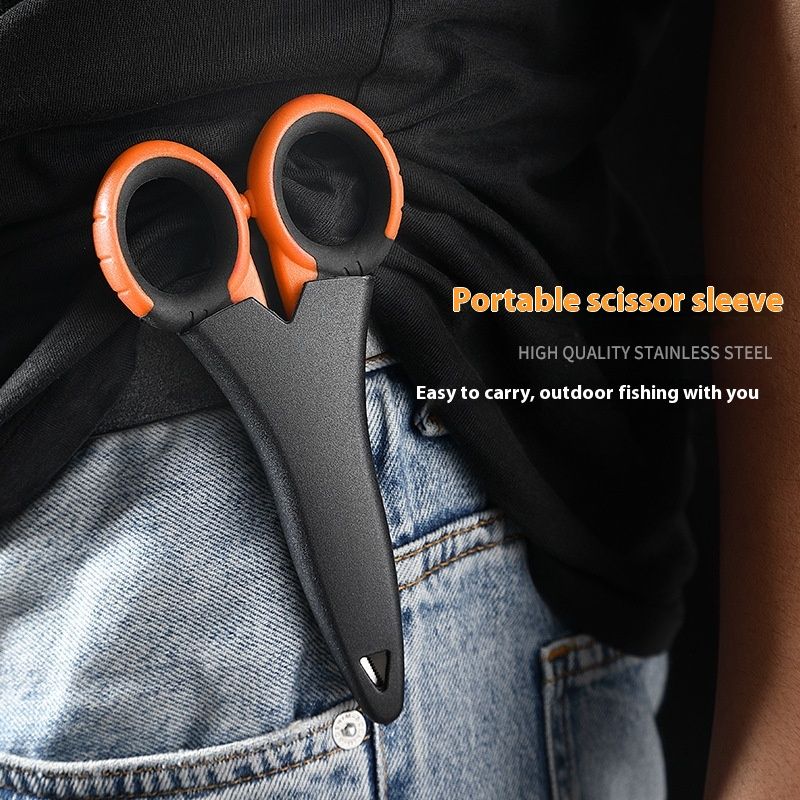 Professional PE Strong Horse Fish Line Scissors Sawtooth Road Stainless Steel Multi functional Fishing Gear_voghion.com