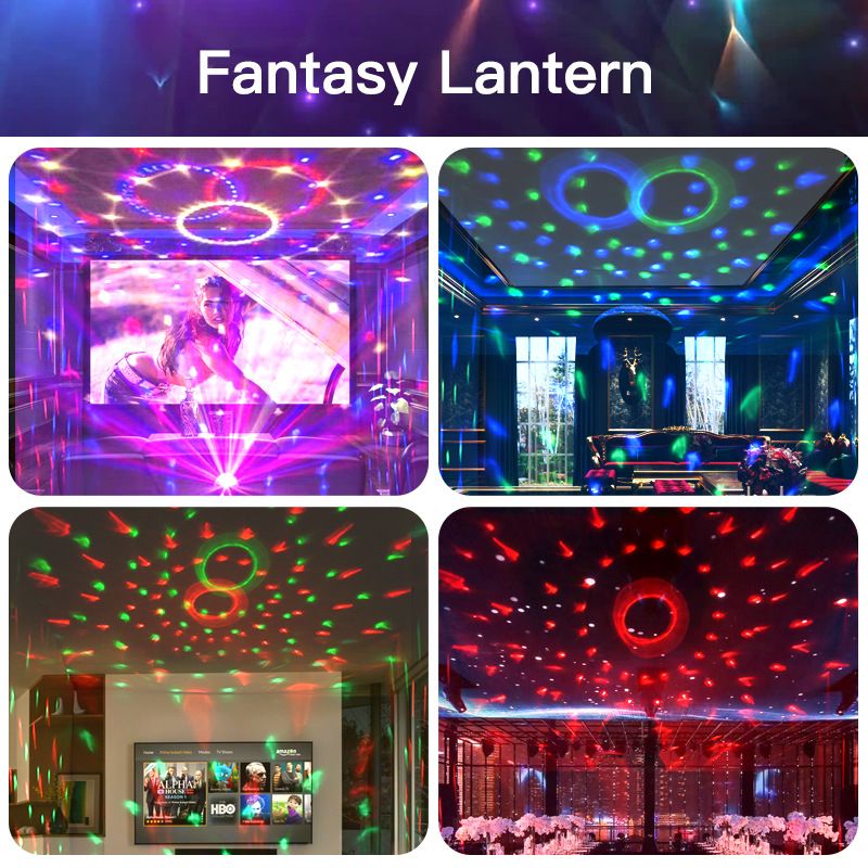 Wireless Bluetooth DJ Speaker Stage RGB Light,360° Rotating Disco Ball Night Light For KTV Bar Home Party Festivals_voghion.com