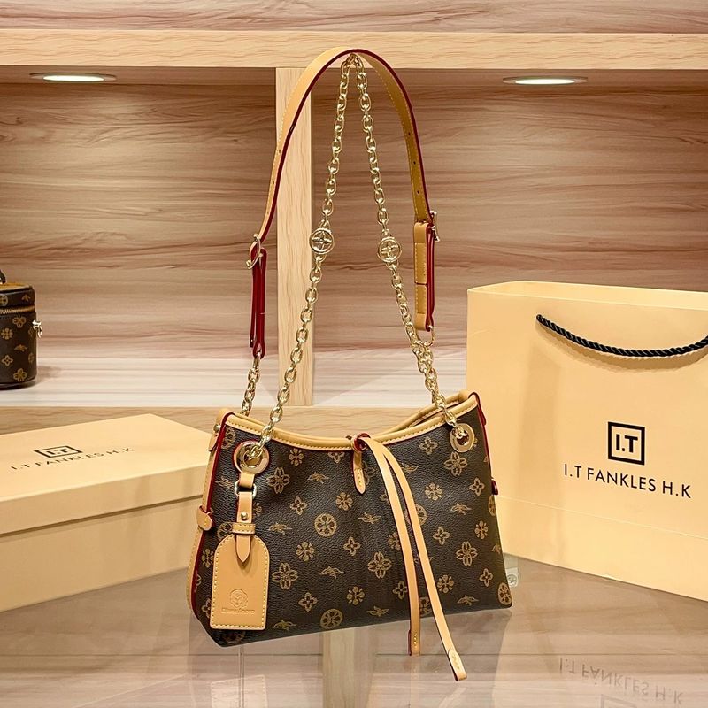 Physical With Label L Carryall Bb Chip 2025 New V Leather Shoulder Chain Bag Crossbody Printed Bag_voghion.com