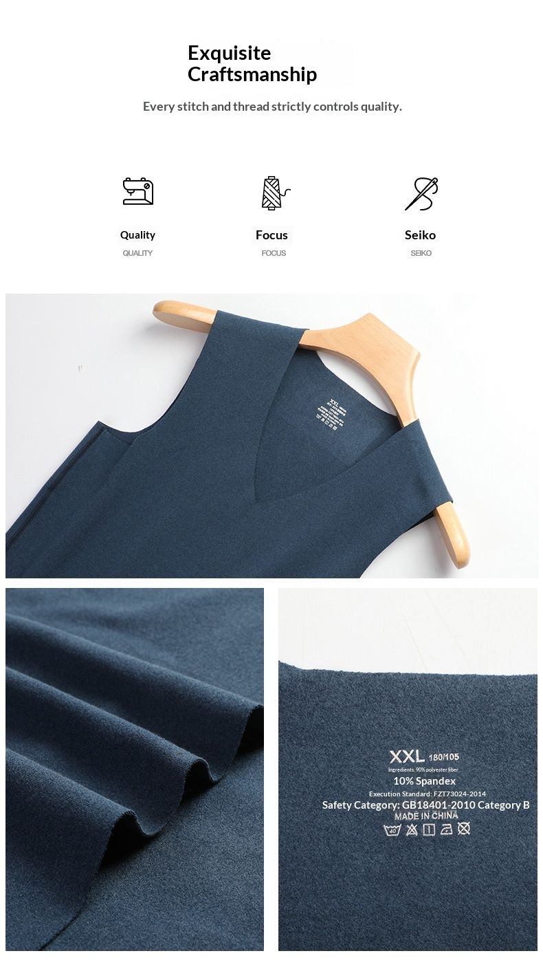 Nordmann Men's Thermal Vest With German Velvet, Seamless Base Layer Top For Men, Autumn And Winter Pajamas, Fleece-Lined Thin_voghion.com