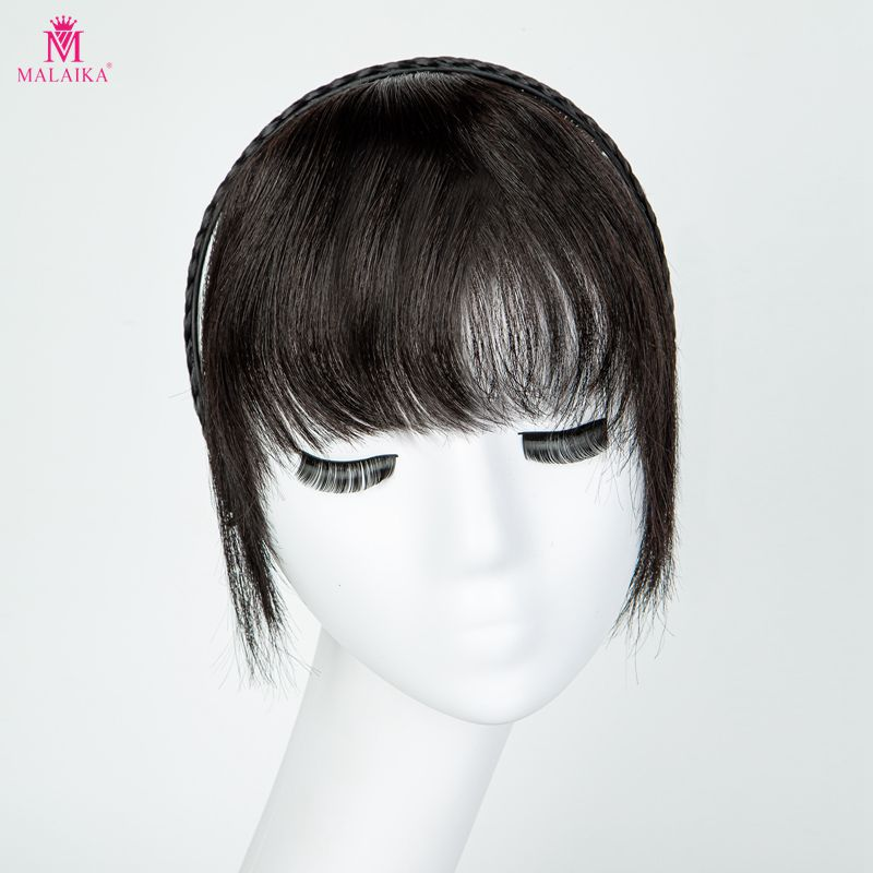 Capelli intrecciati da donna Fascia per capelli lisci Pezzi di capelli veri Clip in corona Topper Estensione per capelli con frangia per donne con estensioni di capelli sottili Chignon_voghion.com