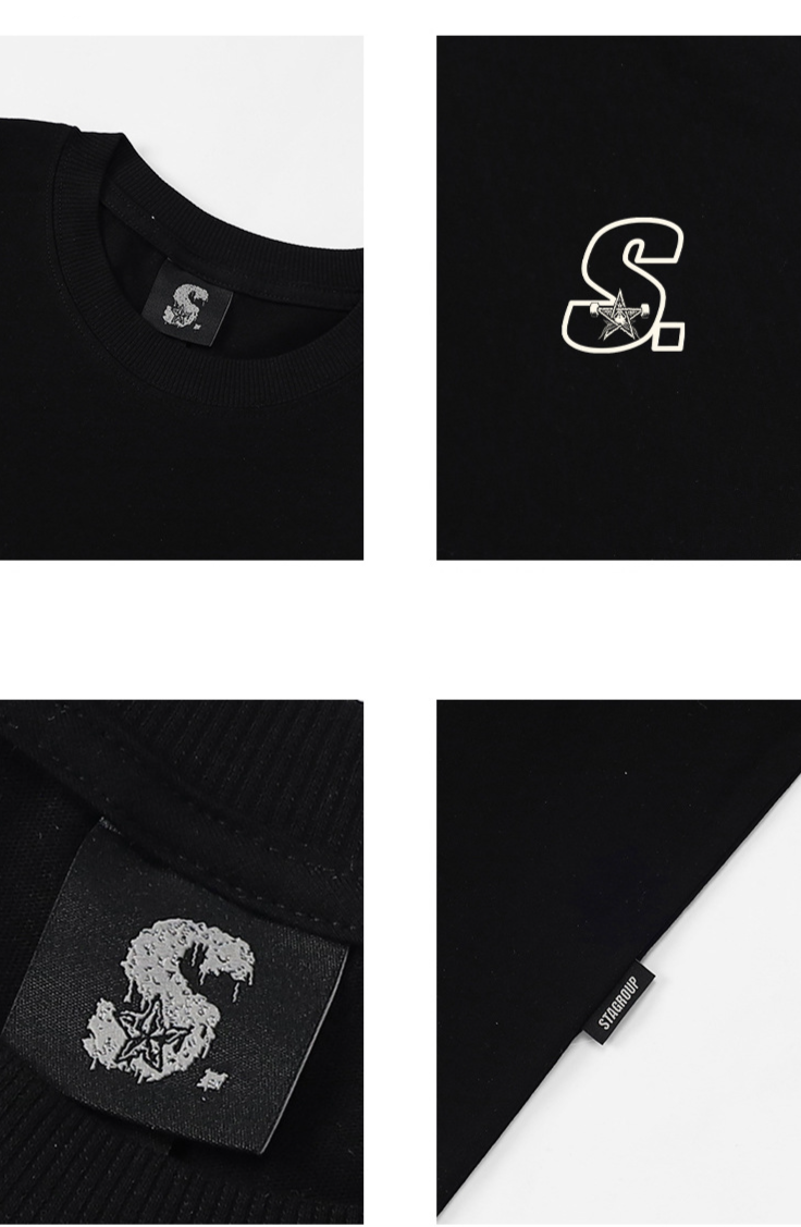Herren STA National Fashion Brand Brief bedrucktes kurzärmeliges Herren-Frühjahrs- und Sommer-T-Shirt aus Baumwolle mit Rundhalsausschnitt und Retro-Paar-Halbarm_voghion.com