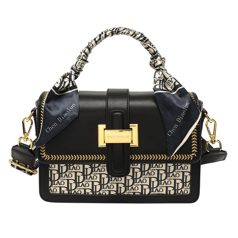 Advanced Sense Small Square Bag Portable Light Luxury Print Women's Bag Single Shoulder Crossbody Fashion Bag_voghion.com