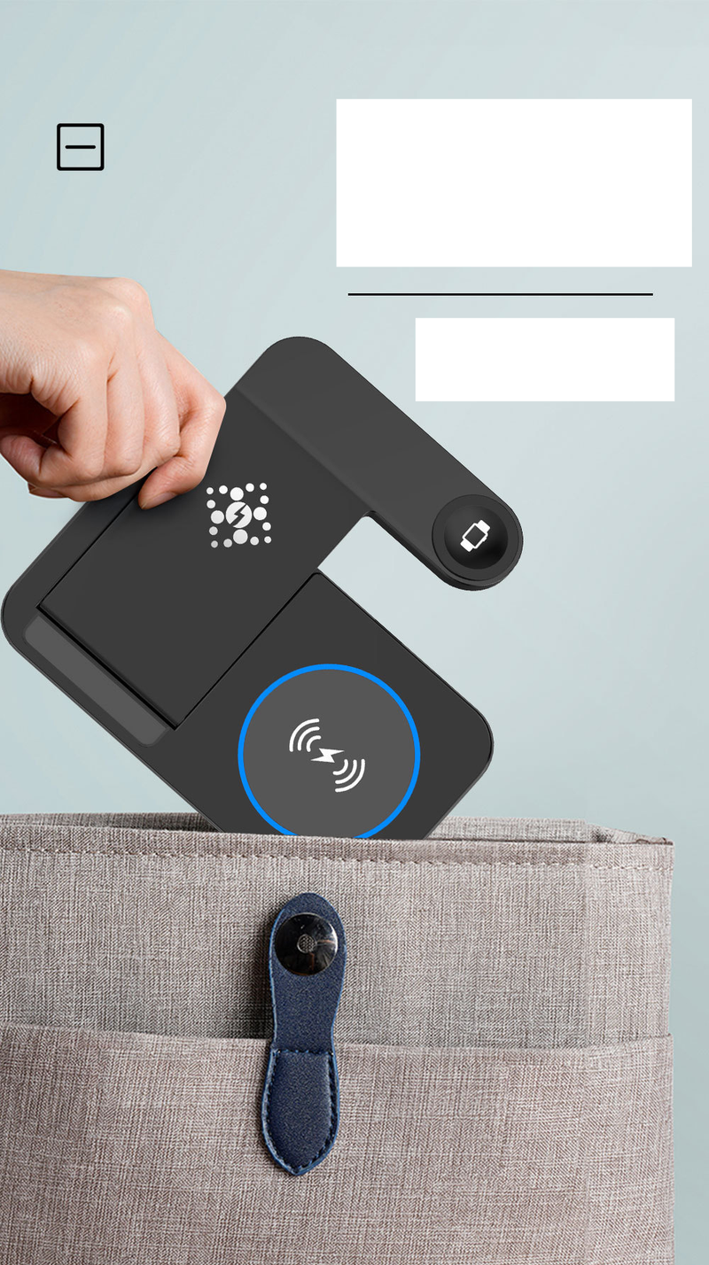 4 az 1-ben összecsukható mobiltelefon karóra fülhallgató vezeték nélküli töltés_voghion.com