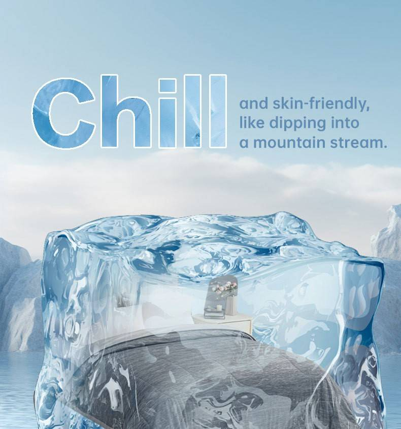 Cooling Nylon Summer Blanket - Ultra Soft & Breathable Air Conditioning Comforter With Ice Silk Technology (Lightweight, Quick-Dry, All-Season Use)_voghion.com