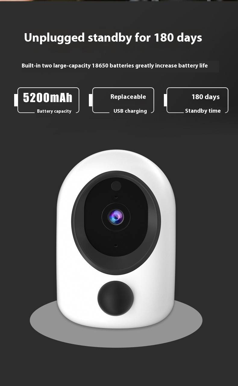 4G Smart Security Camera - Low Power Consumption, Indoor WiFi & Remote Monitoring Via Phone_voghion.com