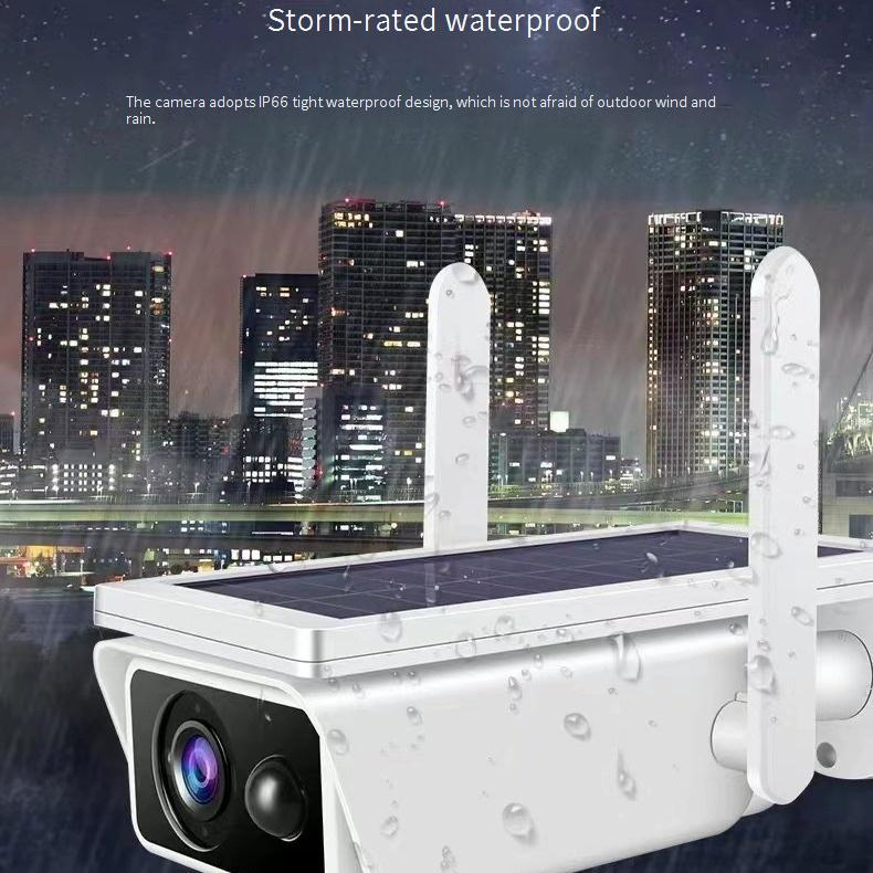 Solar-Powered 4MP Security Camera - Wireless WiFi Battery Operated IP65 Waterproof Night Vision Remote Monitoring Via Smartphone_voghion.com