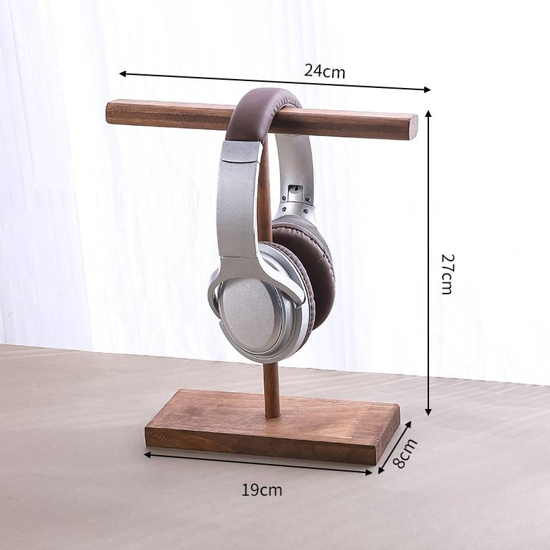 Kopfhörerständer aus Holz für den Schreibtisch, Gaming-Headset-Ständer, Headset-Halter, universeller Kopfhörerhalter, kompatibel mit den meisten Kopfhörern_voghion.com