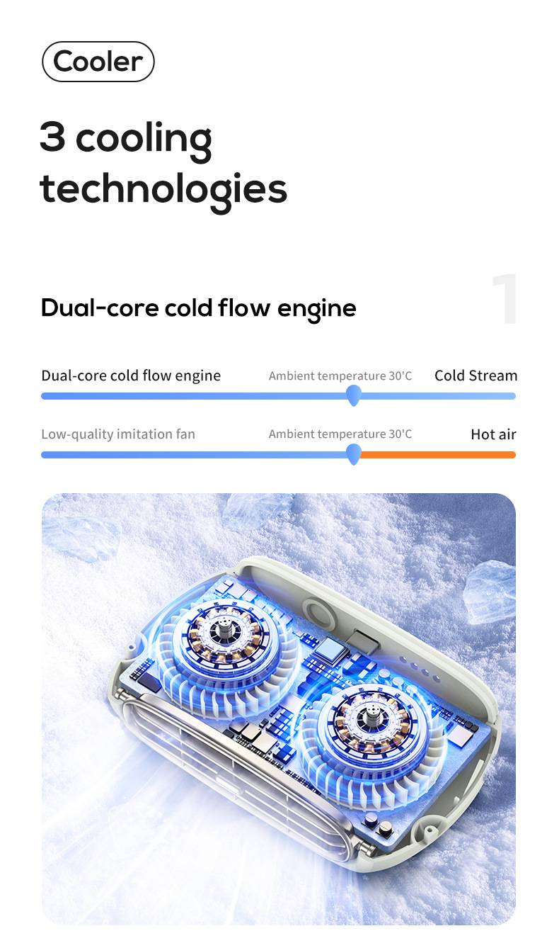 New Outdoor Portable Desktop USB Charging Handheld Neck Fan_voghion.com