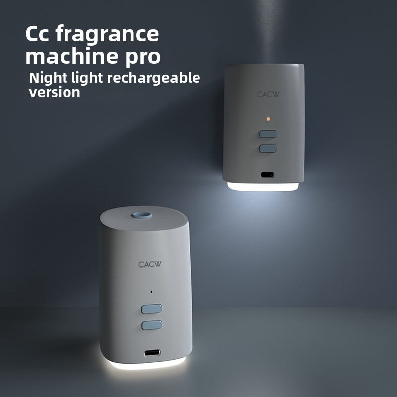 Wall-Mounted Aroma Diffuser – Battery-Powered Automatic Spray For Home | Silent Air Freshener With Adjustable Mist & 6 Premium Scents (White)_voghion.com