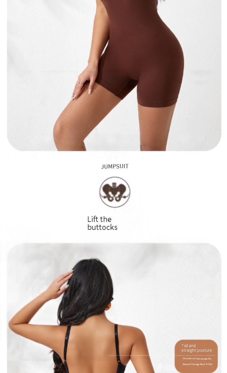 Nahtloser Shapewear-Bodysuit – Bauchkontrolle mit hoher Taille und Po-Lifting, schlankmachender Ganzkörper-Bodysuit mit Riemchen (Übergröße XXXL, Schwarz/Haut/Kaffee)_voghion.com