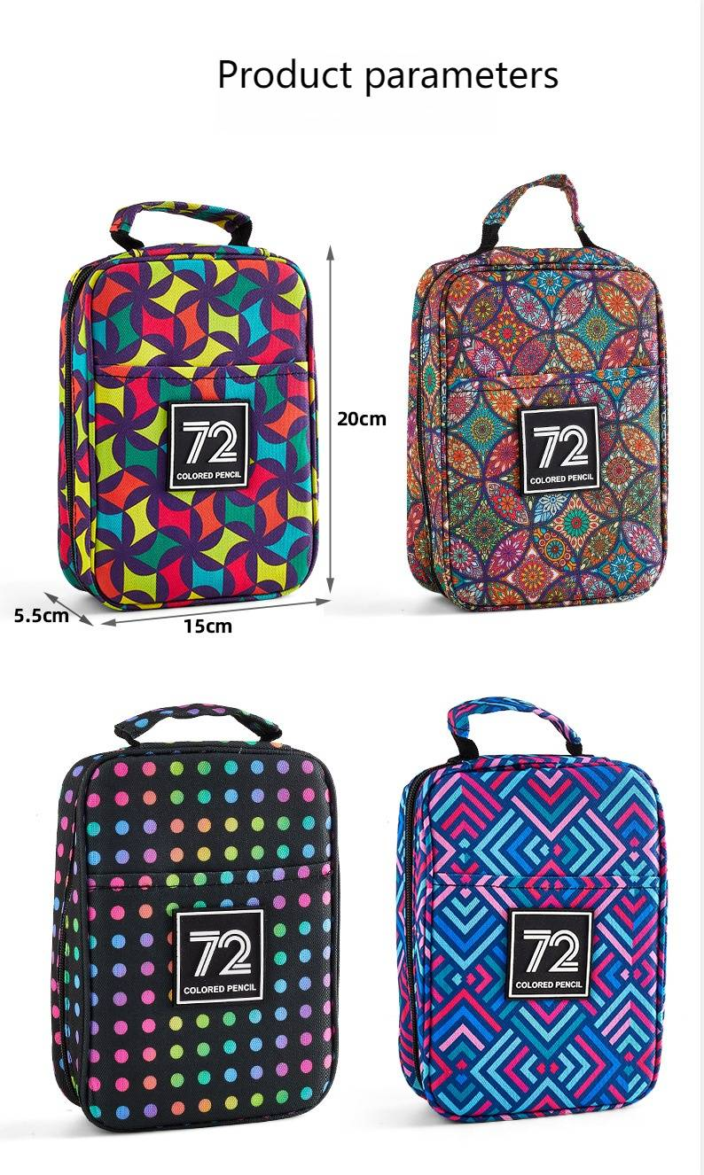 TS 72-Farben-Federmäppchen – Großes Kunstetui aus Holz für Buntstifte, Skizzier- und Zeichenutensilien, perfekt für Studenten und Künstler_voghion.com