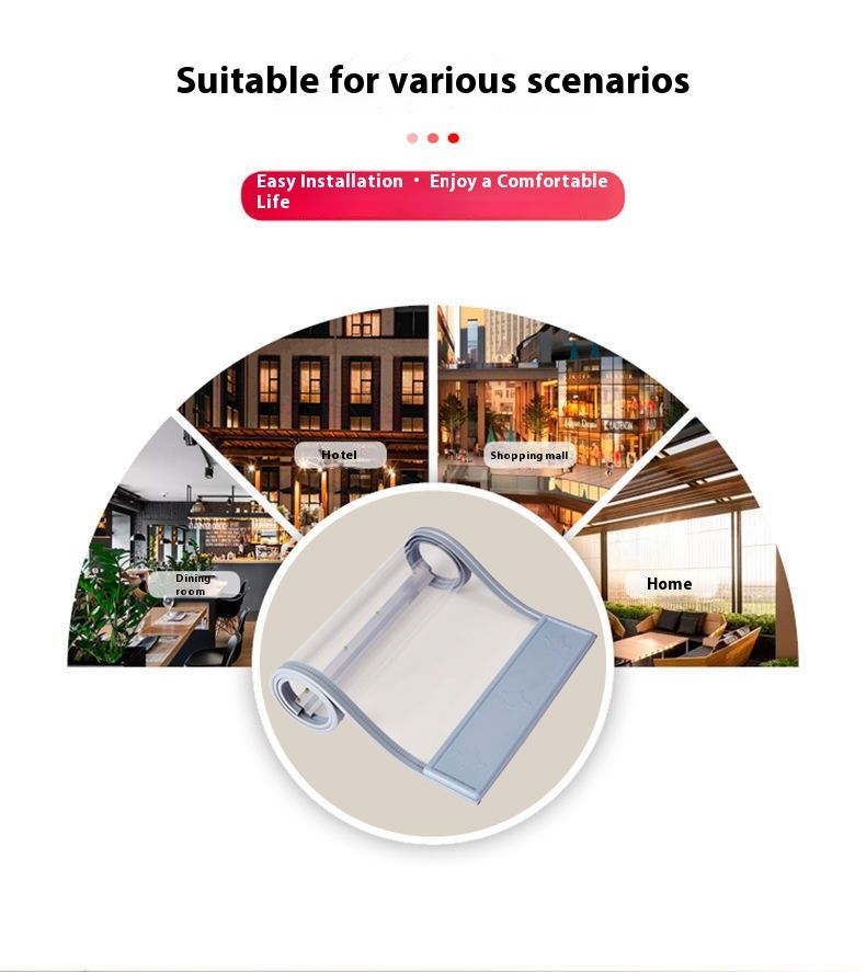 Magnetischer PVC-Streifen-Türvorhang – Sondergrößen 35–55 cm Breite, 1,6–3,0 mm Dicke, strapazierfähig für den gewerblichen und privaten Gebrauch, Insekten- und Staubschutz_voghion.com