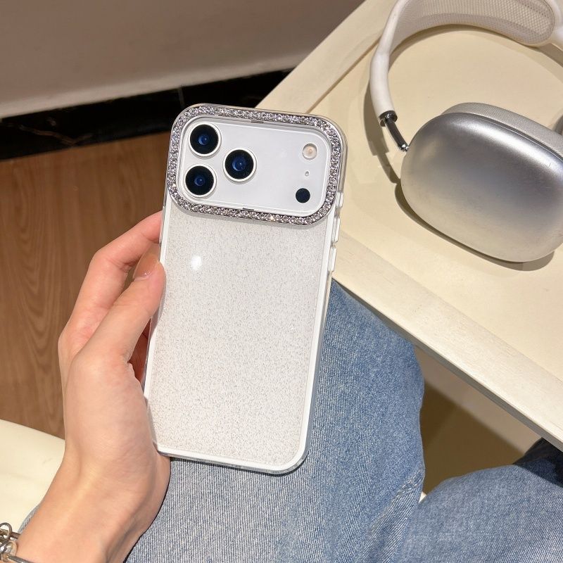 Neue Handyhülle mit Diamant-besetzter Linse und Glitzer für das iPhone 17 Pro Max – High-End-Stil – 16-teiliges Set – 15 Teile im Luxusdesign_voghion.com