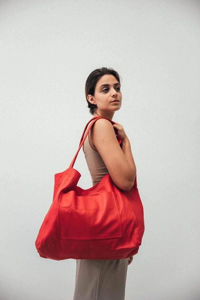 Mit Damen Tasche weiches Hand Schulter Retro Öl Wachs Leder große Kapazität 2023 neue Einkaufstasche Frauen_voghion.com