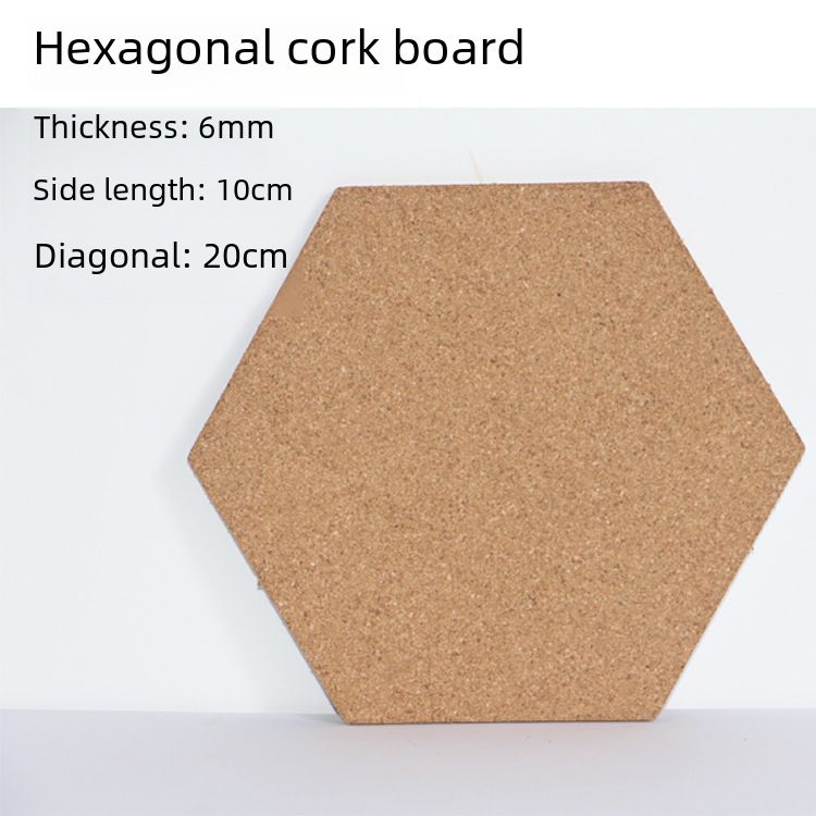 Cork board Photo Wall kindergarten self-adhesive Cork background wall board work display board hexagonal cork board_voghion.com