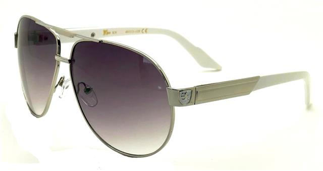 GAFAS DE SOL PILOTO DE DISEÑADOR KHAN L GRANDE NEGRO RETRO UV400 GRANDE HOMBRE MUJER NIÑOS_voghion.com