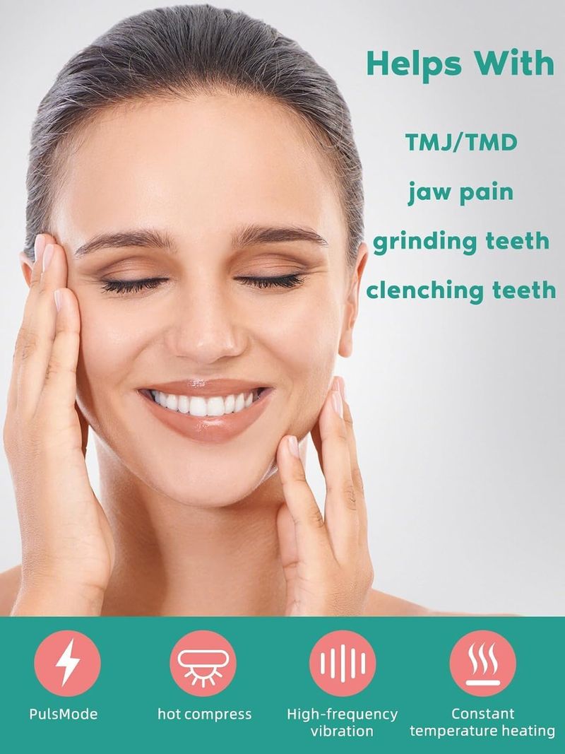 Relaxation Massager: TMJ Products With Vibration Heat, Ergonomic Multi-Needle Design, Effective Relief From Jaw Pain,_voghion.com