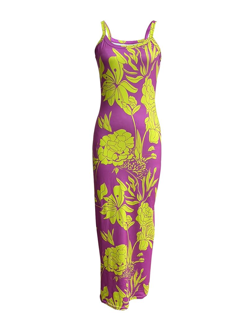 Damenbekleidung Weißer Hosenträger Slim Fit Enger Langer Rock_voghion.com