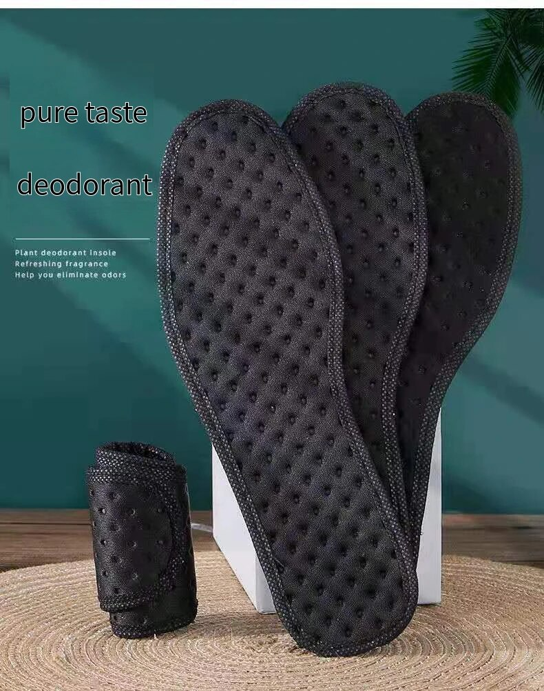 1 pereche Plant Inss pentru pantofi Deodorant antibacterian, cărbune de bambus, alergare, sport, picioare, pantof absorbant șoc_voghion.com