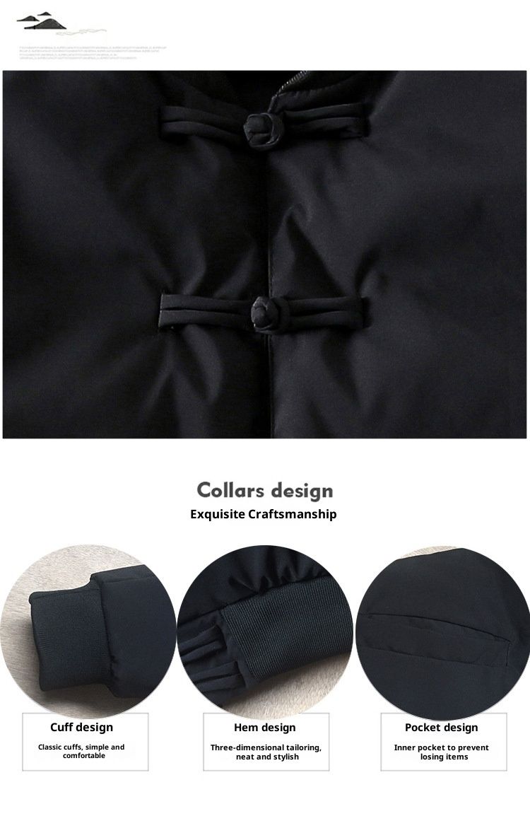 QFV507045555501<2 Herren, Übergröße, geknöpfter Mantel, dicker Tang-Anzug, kleine Jacke, chinesische Baseball-Baumwolljacke für den Winter_voghion.com