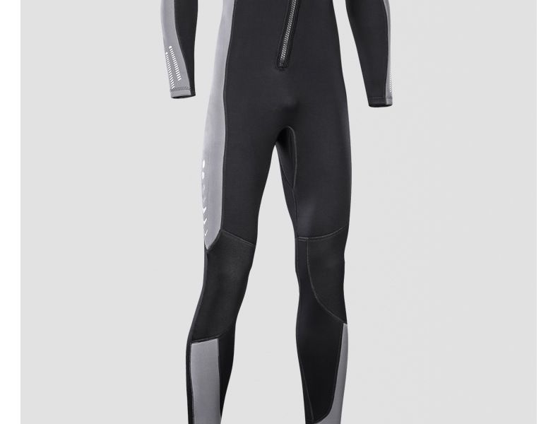 Novo traje de mergulho masculino de 3 mm, traje de mergulho quente de uma peça, traje de banho feminino de manga comprida para mergulho com snorkel no inverno_voghion.com