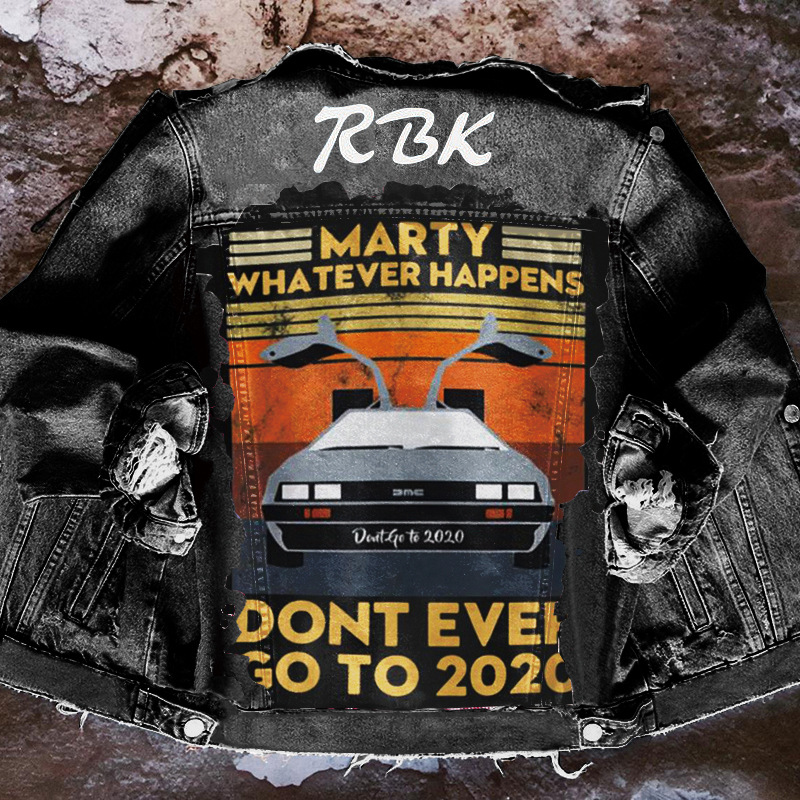 Damjacka i autostil Casual Modetryckt jeansjacka Långärmad damjacka_voghion.com