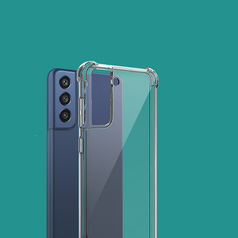 3D Airbag Stötsäkert silikonfodral för Samsung Galaxy S21 S20 Fe Ultra S10 S9 S8 Note 10 Plus Lite 20 9 8 Clear Soft Case_voghion.com