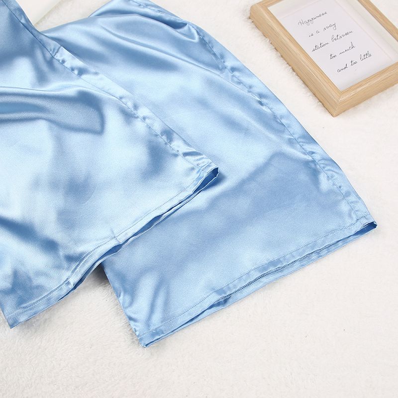 Abbigliamento donna camicia da notte pantaloni larghi e comodi seta casual signore casa vestiti abito francese_voghion.com