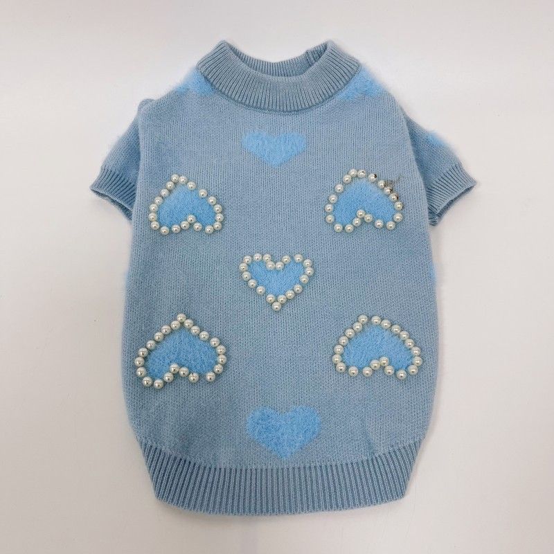Strong Dog Cat Autumn Winter Sweater Bichon Poodle Schnauzer Small Medium Clothes_voghion.com