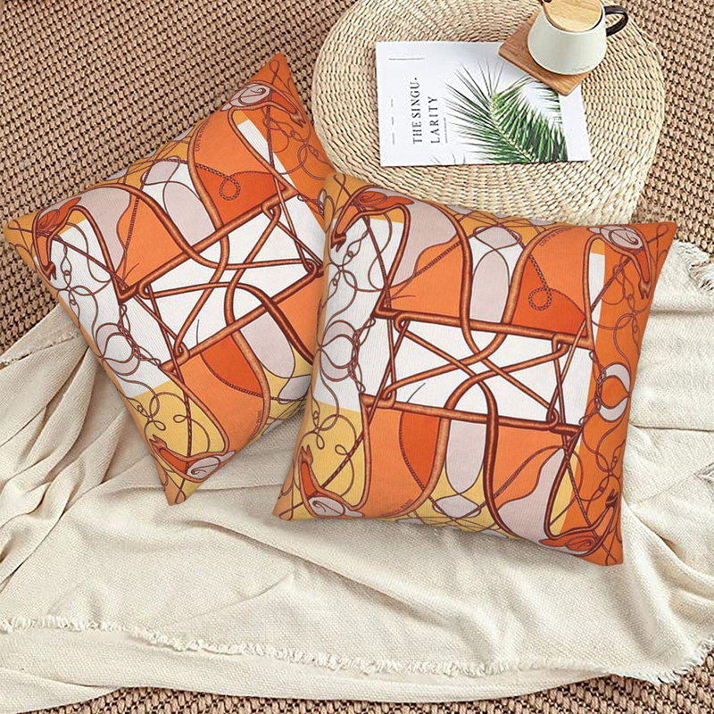 Copricuscino per divano Federa in lino Federa decorativa 2 pezzi 45 * 45 cm_voghion.com