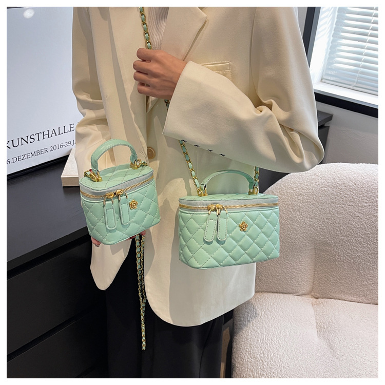 Lingge Kettentasche Damen 2023 neue Minitasche Persönlichkeit Pop ausländisches Temperament Umhängetasche Eimertasche_voghion.com