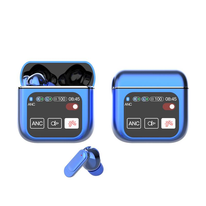 Bezprzewodowe słuchawki douszne Bluetooth 5.4 Słuchawki douszne ENC z redukcją szumów i etui ładującym bezprzewodowo Wyświetlacz LED Głęboki bas Słuchawki_voghion.com